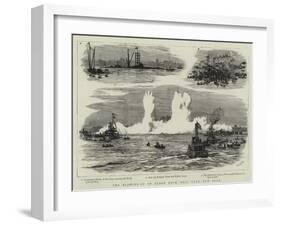 The Blowing-Up of Flood Rock, Hell Gate, New York-William Lionel Wyllie-Framed Giclee Print