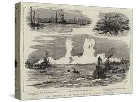 The Blowing-Up of Flood Rock, Hell Gate, New York-William Lionel Wyllie-Stretched Canvas