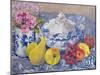 The Blue and White Tureen with Fruit-Joan Thewsey-Mounted Giclee Print