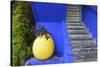 The Blue and Yellow Contrast Found in the Majorelle Garden. Marrakech, Morocco-Mauricio Abreu-Stretched Canvas