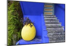 The Blue and Yellow Contrast Found in the Majorelle Garden. Marrakech, Morocco-Mauricio Abreu-Mounted Photographic Print