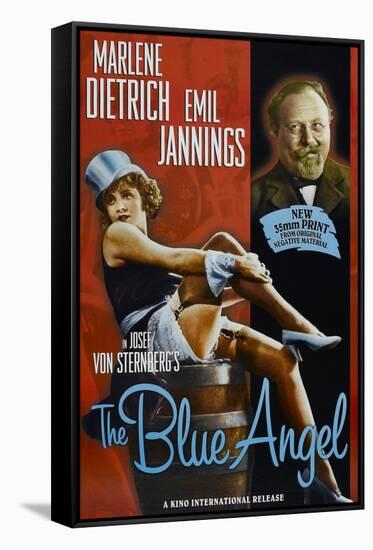 The Blue Angel, Marlene Dietrich, Emil Jannings, 1930-null-Framed Stretched Canvas