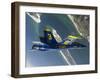 The Blue Angels Perform a Looping Maneuver Over Naval Air Station Pensacola-Stocktrek Images-Framed Photographic Print