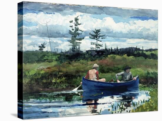 The Blue Boat-Winslow Homer-Stretched Canvas