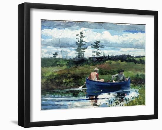 The Blue Boat-Winslow Homer-Framed Premium Giclee Print