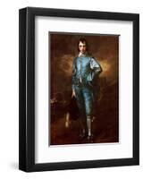 The Blue Boy-Thomas Gainsborough-Framed Art Print