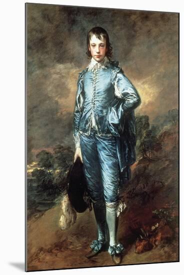 The Blue Boy-Thomas Gainsborough-Mounted Premium Giclee Print