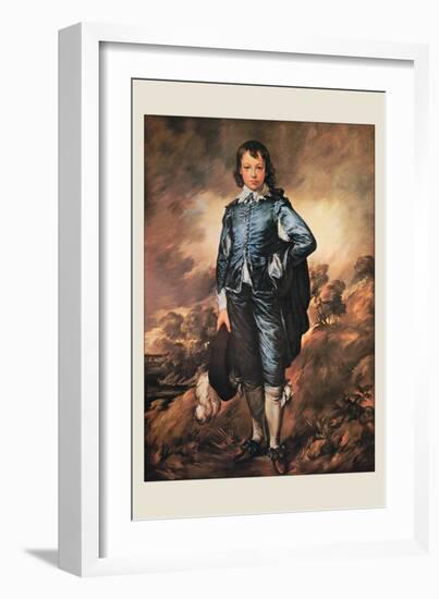 The Blue Boy-Thomas Gainsborough-Framed Art Print