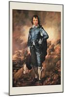 The Blue Boy-Thomas Gainsborough-Mounted Art Print