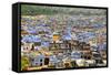 The Blue Buildings of Bundi, Rajasthan, India, Asia-Godong-Framed Stretched Canvas