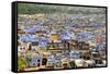 The Blue Buildings of Bundi, Rajasthan, India, Asia-Godong-Framed Stretched Canvas