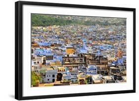 The Blue Buildings of Bundi, Rajasthan, India, Asia-Godong-Framed Photographic Print