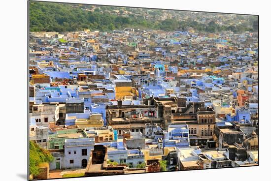 The Blue Buildings of Bundi, Rajasthan, India, Asia-Godong-Mounted Photographic Print