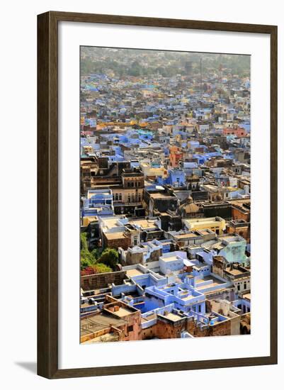 The Blue Buildings of Bundi, Rajasthan, India, Asia-Godong-Framed Photographic Print