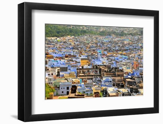 The Blue Buildings of Bundi, Rajasthan, India, Asia-Godong-Framed Photographic Print