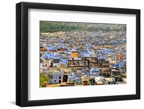The Blue Buildings of Bundi, Rajasthan, India, Asia-Godong-Framed Photographic Print