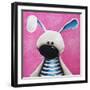 The Blue Bunny-Lucia Stewart-Framed Art Print