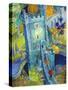 The Blue Castle-David Galchutt-Stretched Canvas