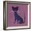 The Blue Cat, 1970s-George Adamson-Framed Giclee Print