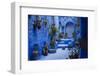 The blue city of Chefchaouen, Morocco, North Africa, Africa-Francesco Fanti-Framed Photographic Print