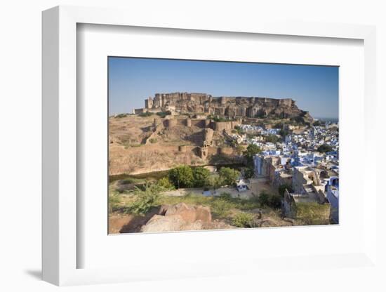 The Blue City of Jodhpur, Western Rajasthan, India, Asia-Doug Pearson-Framed Photographic Print