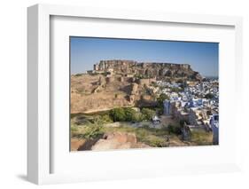 The Blue City of Jodhpur, Western Rajasthan, India, Asia-Doug Pearson-Framed Photographic Print