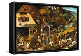 The Blue Cloak (De Blauwe Huik), 1559-Pieter Bruegel the Elder-Framed Stretched Canvas