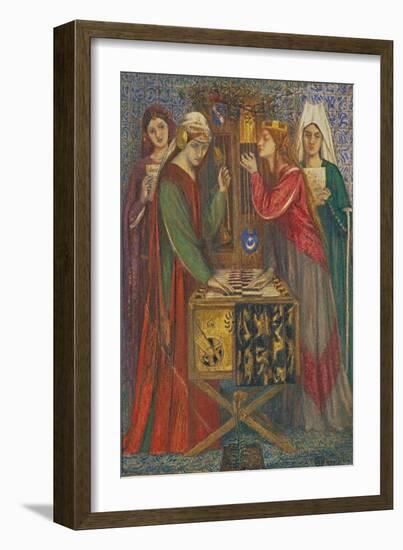 The Blue Closet-Dante Gabriel Rossetti-Framed Giclee Print