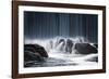 The Blue Curtain-Keijo Savolainen-Framed Photographic Print