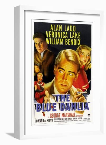 The Blue Dahlia, 1946-null-Framed Giclee Print