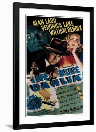 The Blue Dahlia, Alan Ladd, Veronica Lake, 1946-null-Framed Photo