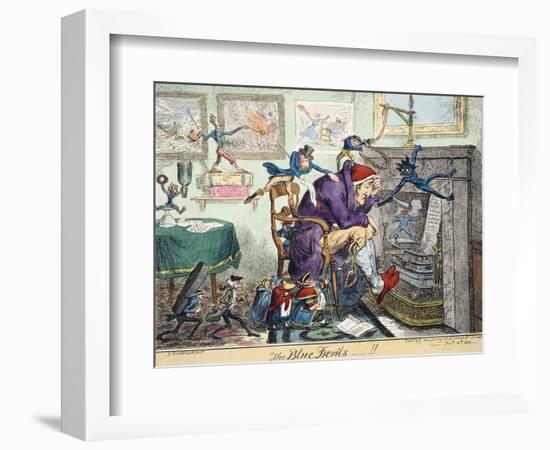 The Blue Devils, 1823-George Cruikshank-Framed Giclee Print