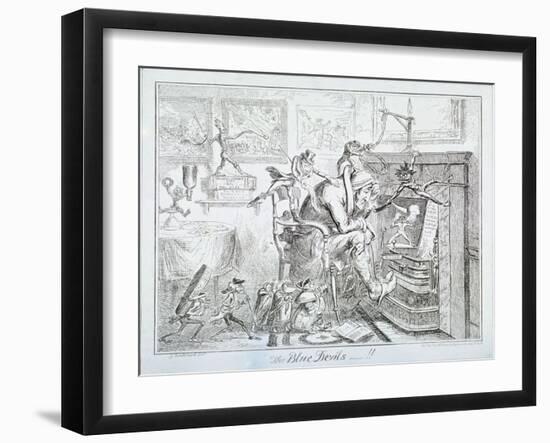 The Blue Devils, 1835-George Cruikshank-Framed Giclee Print