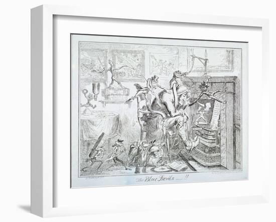 The Blue Devils, 1835-George Cruikshank-Framed Giclee Print