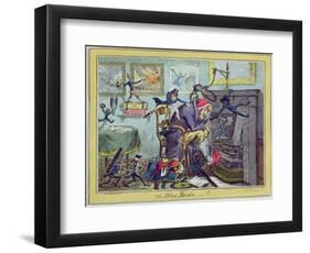 The Blue Devils!, Published by Hannah Humphrey, 10th January 1823-George Cruikshank-Framed Giclee Print