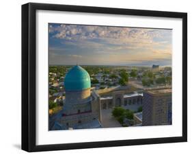 The Blue Domes of the Registan, Samarkand, Uzbekistan-Michele Falzone-Framed Photographic Print