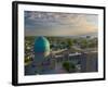 The Blue Domes of the Registan, Samarkand, Uzbekistan-Michele Falzone-Framed Photographic Print