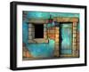 The Blue Door-Philippe Sainte-Laudy-Framed Premium Photographic Print