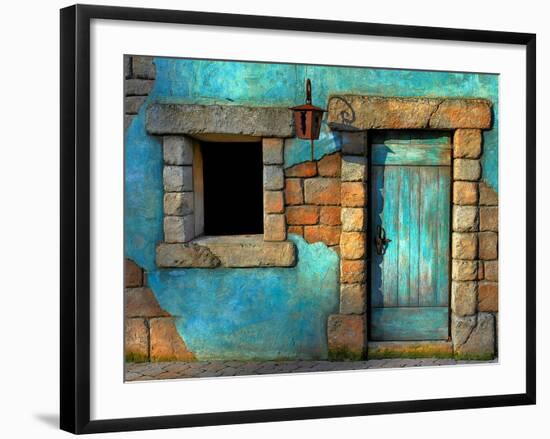 The Blue Door-Philippe Sainte-Laudy-Framed Photographic Print