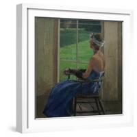 The Blue Dress, 2009-Pat Maclaurin-Framed Giclee Print