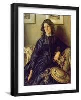 The Blue Dress-Sir Walter Russell-Framed Giclee Print