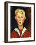 The Blue-Eyed Boy, 1916-Amedeo Modigliani-Framed Giclee Print
