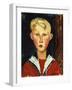 The Blue-Eyed Boy, 1916-Amedeo Modigliani-Framed Giclee Print