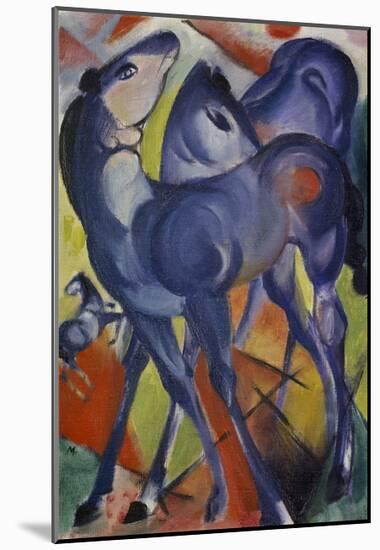 The Blue Foals 1913-Franz Marc-Mounted Giclee Print