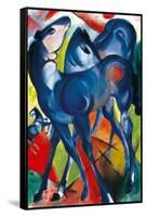 The Blue Foals. 1913-Franz Marc-Framed Stretched Canvas