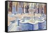 The Blue Fountain, 2000-Lucy Willis-Framed Stretched Canvas