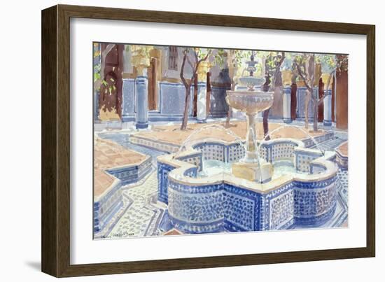 The Blue Fountain, 2000-Lucy Willis-Framed Giclee Print