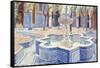 The Blue Fountain, 2000-Lucy Willis-Framed Stretched Canvas