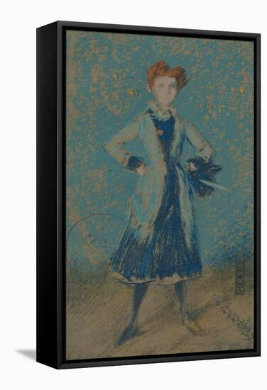 'The Blue Girl', c1874-James Abbott McNeill Whistler-Framed Stretched Canvas