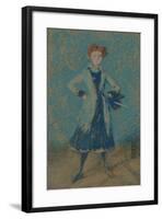 'The Blue Girl', c1874-James Abbott McNeill Whistler-Framed Giclee Print